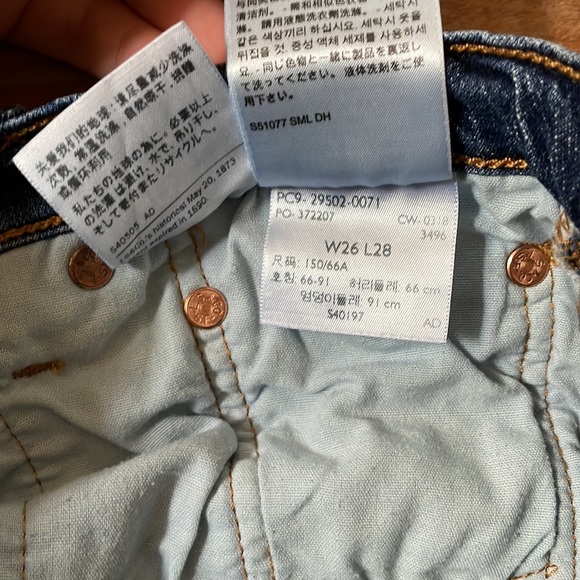 Levi’s 501 jeans  size 26 - Picture 7 of 7